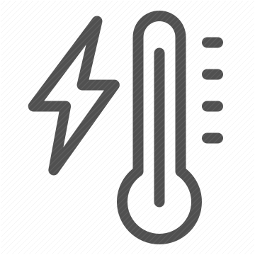 electricity, power, energy, heat, temperature, thermometer, bolt