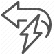 charge, electricity, energy, lightning bolt, power, renewable, sustainable icon