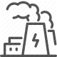 electricity, energy, environment, industrial, pollution, power plant, smoke icon