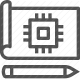 blueprint, chip, circuit, drafting, engineering, schematic icon