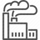 factory, industrial, industry, manufacturing, plant, production, smokestack icon