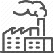 factory, industrial, manufacturing, pollution, smokestack icon