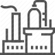 chimney, factory, industrial, manufacturing, plant, production, smokestack icon