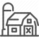 architecture, building, dwelling, faming, farm, home, house, housing, local farming, property, real estate, residence, shelter icon