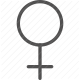 female, feminine, gender symbol, sex, venus, woman icon