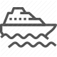 boat, commute, ferry, maritime, nautical, public transportation, water transport icon