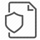 confidential, document, file, protected, safe, security, shield icon