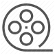 cinema, film, film reel, movies, video icon