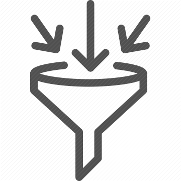 data, filter, funnel, sort, filtering, sorting