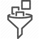categorizing, data management, filtering, funnel, options, preferences, sorting icon