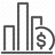 chart, currency, finance, growth, investment, money, statistics icon