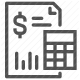 calculator, chart, currency, data, financial analysis, report, statistics icon