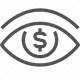 currency observation, economic insight, financial surveillance, financial vision, investment monitoring, market oversight, stock watch icon