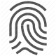 biometrics, evidence, fingerprint, forensics, identification, law enforcement, security icon