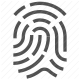 authentication, biometric, fingerprint, identification, privacy, protection, security icon