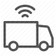 delivery, fleet management, gps, logistics, telematics, transportation, vehicle tracking icon