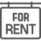 accommodation, for rent, housing, leasing, property, real estate, rental icon