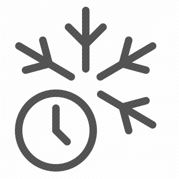 time, clock, day parts, four seasons, seasons, snowflake, winter