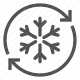 cold, cooling, freezer, fridge, refrigeration, snowflake, temperature icon