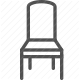 chair, furniture, home, interior, seat, wooden icon