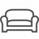 comfort, couch, furniture, interior design, living room, seat, sofa icon