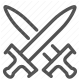 combat, fantasy, gaming, strategy, sword, tools, weapons icon