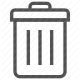 bin, can, dispose, garbage, recycle, trash, waste icon