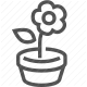 flora, flower, gardening, horticulture, nature, plant, pot icon