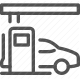 filling station, fuel pump, gas station, petrol station, refueling, service station, vehicle fueling icon