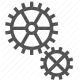 cogwheel, engineering, gear, industrial, machinery, mechanical, settings icon