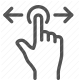 digital, gesture, hand, interaction, navigation, swipe, touch icon