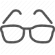 eyeglasses, eyesight, eyewear, glasses, optometry, spectacles, vision icon