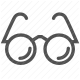 eyeglasses, eyewear, glasses, ophthalmology, optometry, spectacles, vision icon