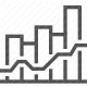 analysis, bars, chart, data, graph, statistics, trend icon