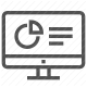 analysis, chart, data, graph, monitor, report, statistics icon