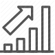 analytics, chart, data, graph, growth, statistics, trend icon