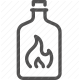 barbecue, bbq, bottle, charcoal, cooking, fire, flame, grill, grilling, heat, hot, picnic, smoke icon