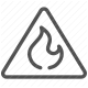 emergency, fire alert, flame, home security, protection, safety, warning icon