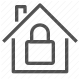 home security, house, lock, padlock, protection, safe, security system icon