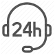 24/7, customer service, headset, helpdesk, hosting support, support, technical support icon