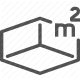 accommodation area, hotel room size, meter squared, room dimensions, room specification, space measurement, square meters icon