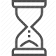 antique, countdown, hourglass, measurement, sand timer, time, time passing icon