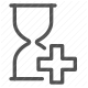 countdown, healthcare, hourglass, medical, sand timer, time, waiting icon