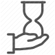 clock, countdown, hourglass, measurement, passing time, sand timer, time icon