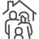 child, domestic, family, family home, family protection, home, home insurance, house, household, housing, insurance, living, parenting, parents, people, protection, real estate, residential, roof, security, shelter icon