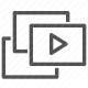 element, html5, multimedia, play, tag, video, web standards icon