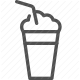 beverage, coffee cup, cold drink, iced coffee, straw icon