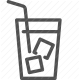 beverage, cold, iced drink, refreshment, straw icon