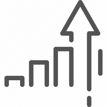 decline, growth, arrows, increase, decrease, chart, trend