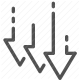adjustment, arrows, decrease, downward, increase, trend, upward icon